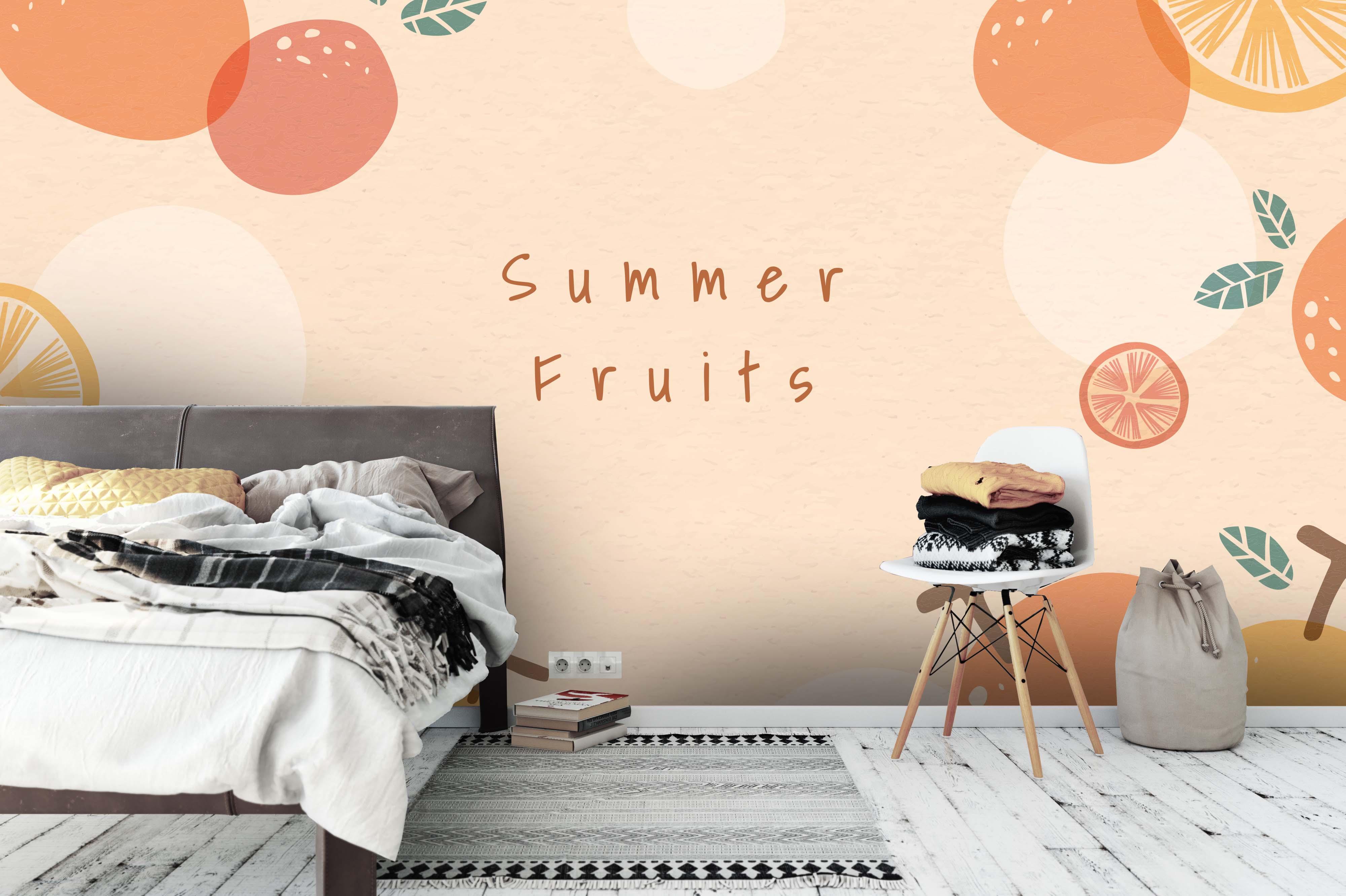 3D Summer Fruit Wall Mural Wallpaper 88- Jess Art Decoration
