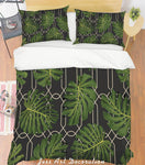 3D Green Leaves Quilt Cover Set Bedding Set Pillowcases 104- Jess Art Decoration