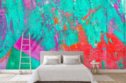 3D Abstract Colorful Graffiti Wall Mural Wallpaper 05- Jess Art Decoration
