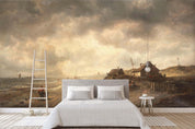 3D seaside cottage oil painting wall mural wallpaper 72- Jess Art Decoration