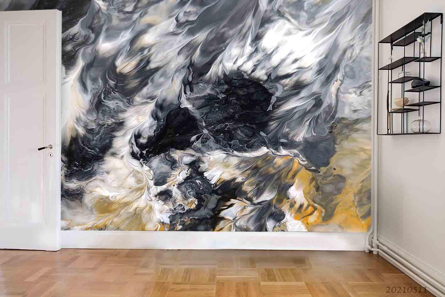 3D Abstract Marble Texture Wall Mural Wallpaper LQH 134- Jess Art Decoration