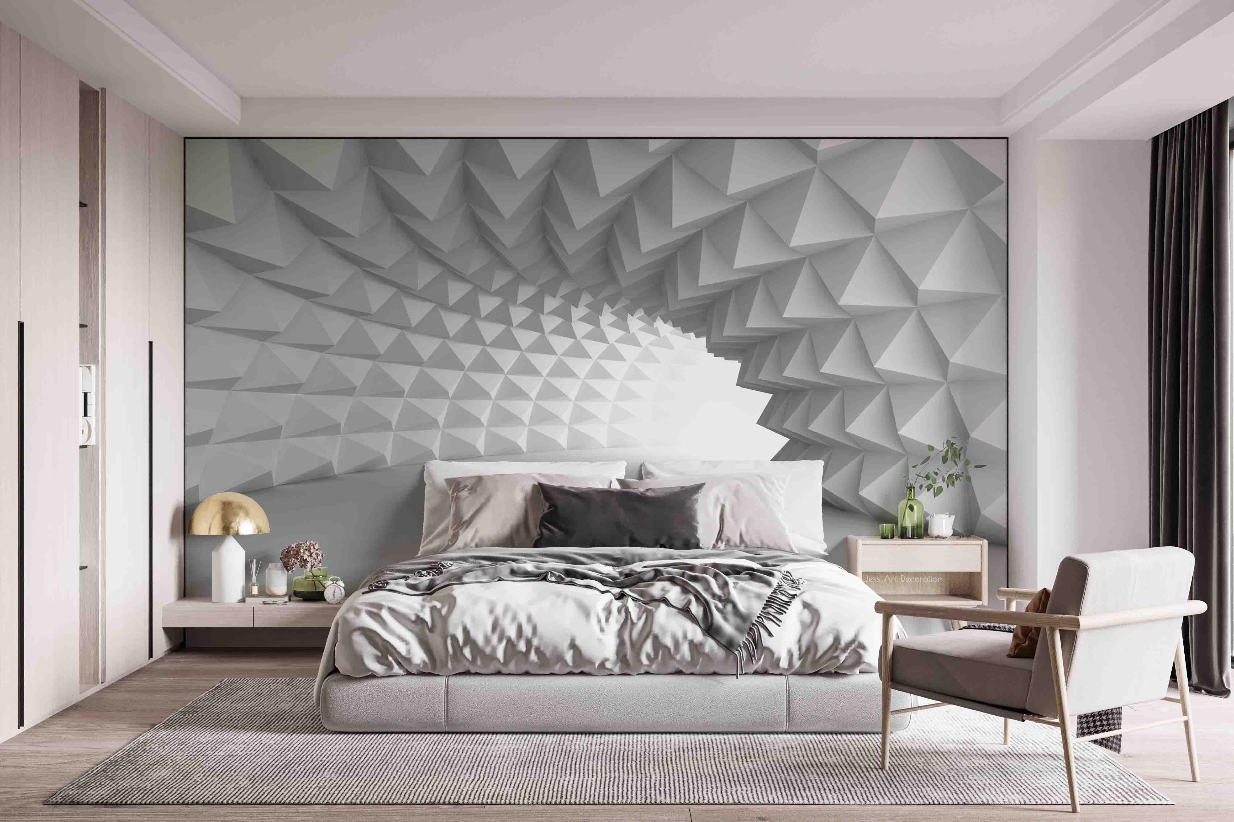 3D Abstract Geometry Space Wall Mural Wallpaper GD 2743- Jess Art Decoration