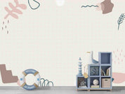 3D Hand Draw Abstract Cartoon Effect Pink Wall Mural Wallpaper SWW1144- Jess Art Decoration