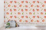 3D Watercolor Peach Pattern Mural Wallpaper WJ 9494- Jess Art Decoration