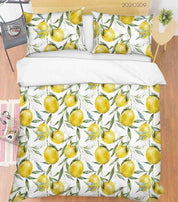 3D Hand Drawn Fruit Lemon Quilt Cover Set Bedding Set Duvet Cover Pillowcases 228- Jess Art Decoration