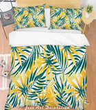 3D Yellow Leaves Quilt Cover Set Bedding Set Pillowcases 148- Jess Art Decoration