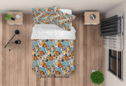 3D Cartoon Animal Quilt Cover Set Bedding Set Duvet Cover Pillowcases SF67- Jess Art Decoration