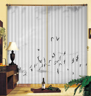 3D Cloudy Bird Pattern Curtains and Drapes GD 2381- Jess Art Decoration