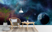 3D BLue Universe Starry Sky Planet Wall Mural Wallpaper ZY D85- Jess Art Decoration