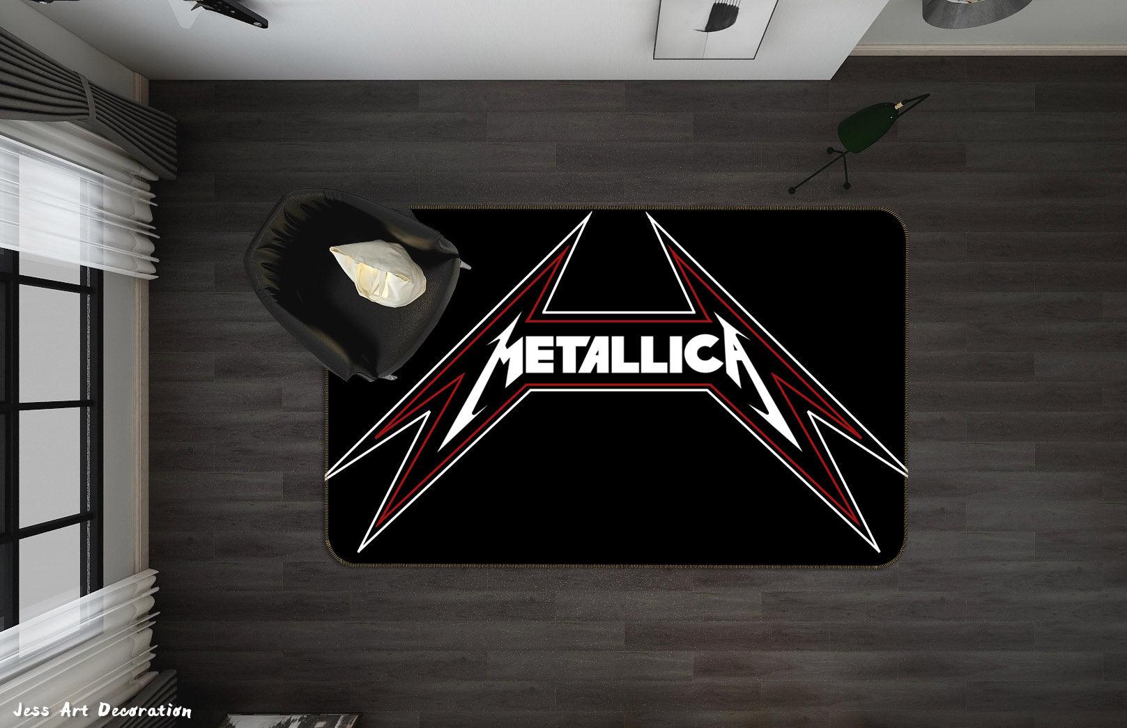 3D Metallica Rock Band Non-Slip Rug Mat 126- Jess Art Decoration