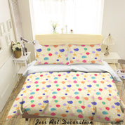 3D Hand Drawn Color Starfish Shell Quilt Cover Set Bedding Set Duvet Cover Pillowcases 115- Jess Art Decoration