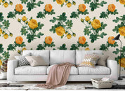 3D Yellow Flowers Wall Mural Wallpaper 40- Jess Art Decoration