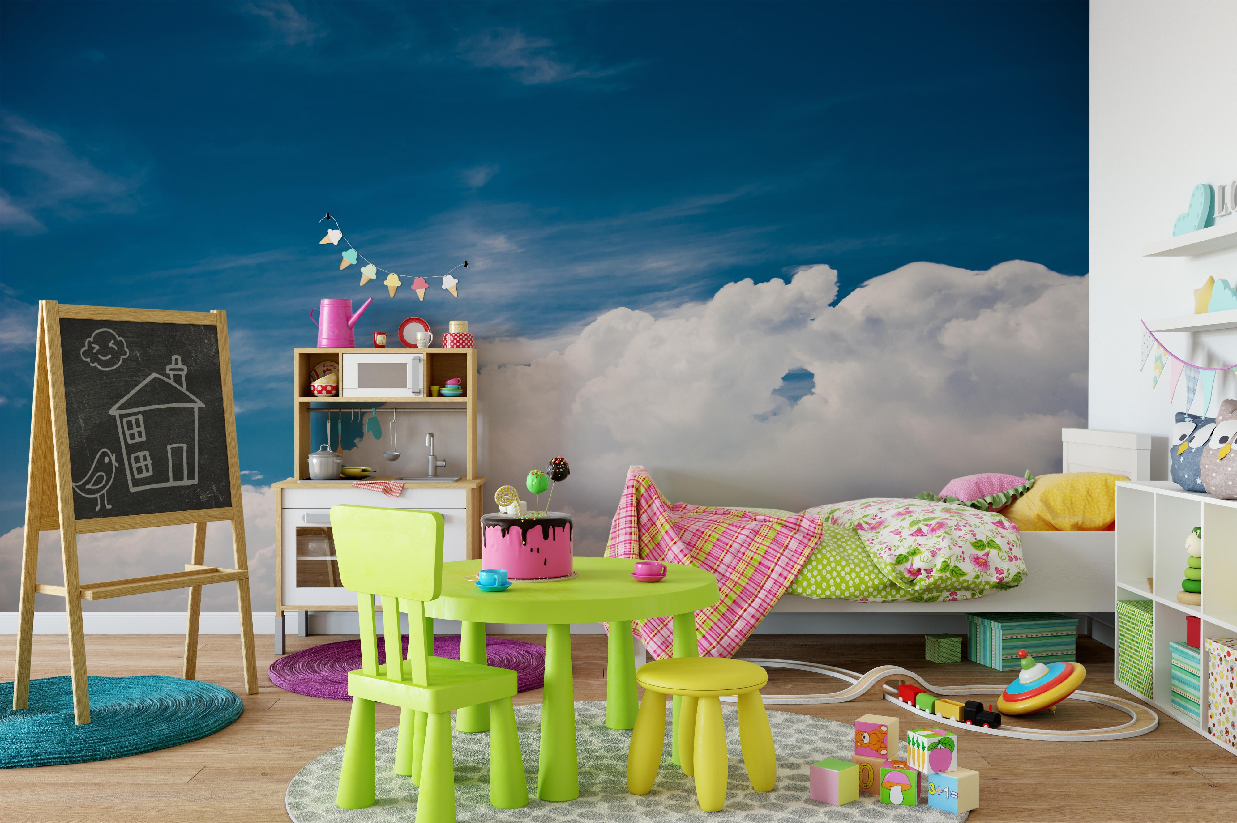 3D Blue Sky White Cloud Wall Mural Wallpaper 105- Jess Art Decoration