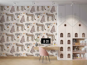3D Abstract Tropical Animal Leopard Zebra Wall Mural Wallpaper GD 242- Jess Art Decoration
