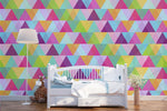 3D Color Triangle Wall Mural Wallpaper 187- Jess Art Decoration