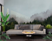 3D Green Forest Misty Trees Scenery Wall Mural Wallpaper GD 660- Jess Art Decoration