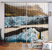 3D Mountain River Nature Landscape Curtains and Drapes LQH 213- Jess Art Decoration