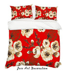 3D White Magnolia Floral Quilt Cover Set Bedding Set Pillowcases 28- Jess Art Decoration