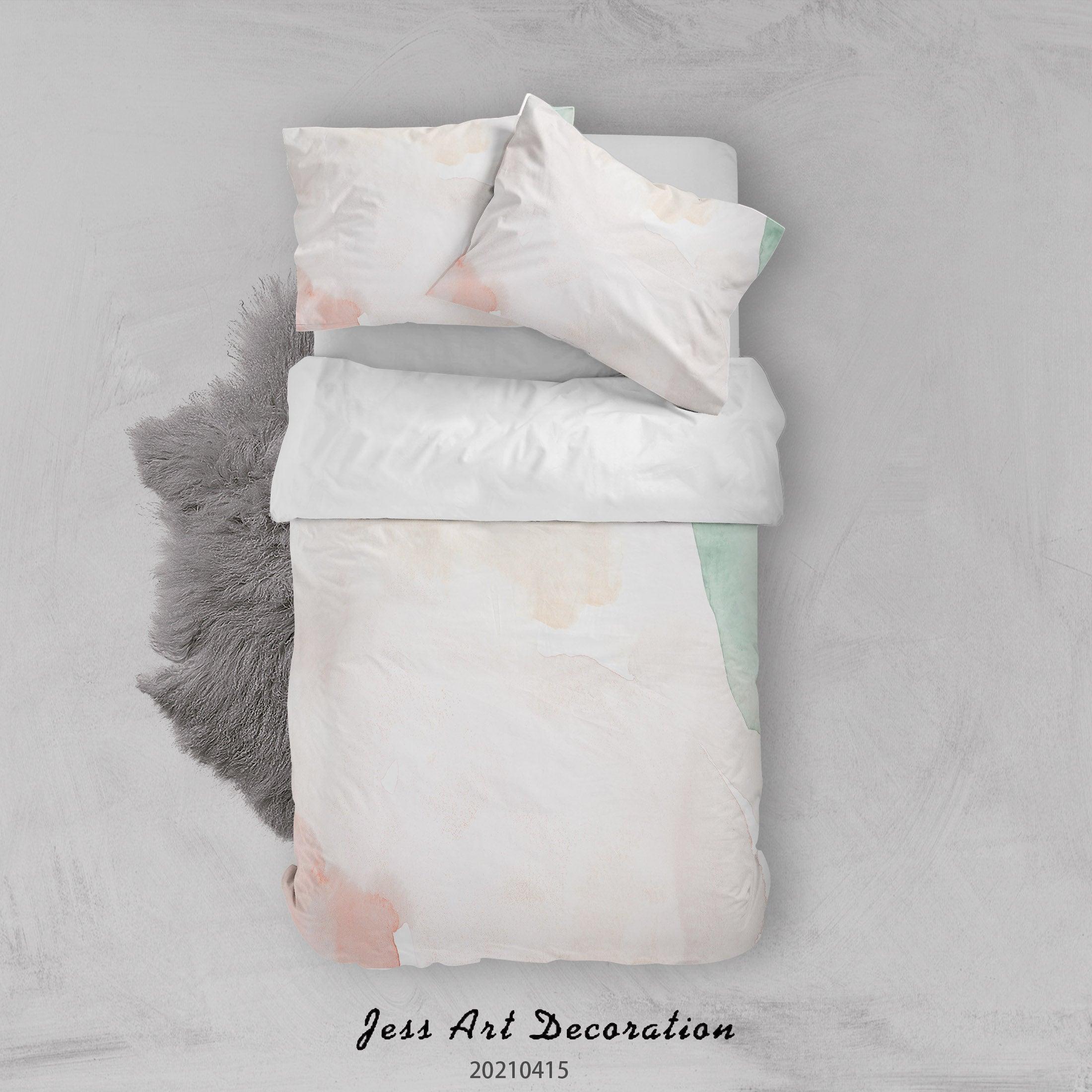 3D Watercolor Pattern Quilt Cover Set Bedding Set Duvet Cover Pillowcases 139- Jess Art Decoration