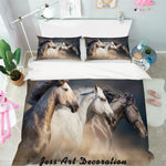 3D Color Horses Quilt Cover Set Bedding Set Pillowcases  142- Jess Art Decoration