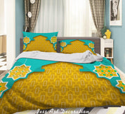 3D Abstract Geometric Decoration Quilt Cover Set Bedding Set Duvet Cover Pillowcases 270- Jess Art Decoration