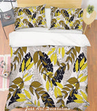 3D Yellow Leaves Quilt Cover Set Bedding Set Pillowcases 155- Jess Art Decoration