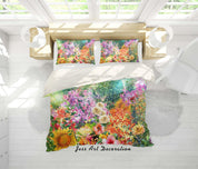 3D Wild Colorful Floral Quilt Cover Set Bedding Set Pillowcases 96- Jess Art Decoration