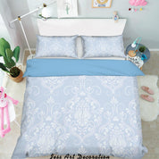 3D White Plates Pattern Quilt Cover Set Bedding Set Pillowcases  240- Jess Art Decoration