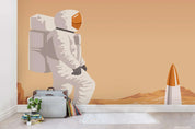 3D Cartoon Planet Astronaut Wall Mural Wallpaper WJ 1505- Jess Art Decoration