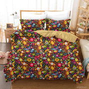 3D Hand Drawn Animal Monkey Banana Quilt Cover Set Bedding Set Duvet Cover Pillowcases 101- Jess Art Decoration