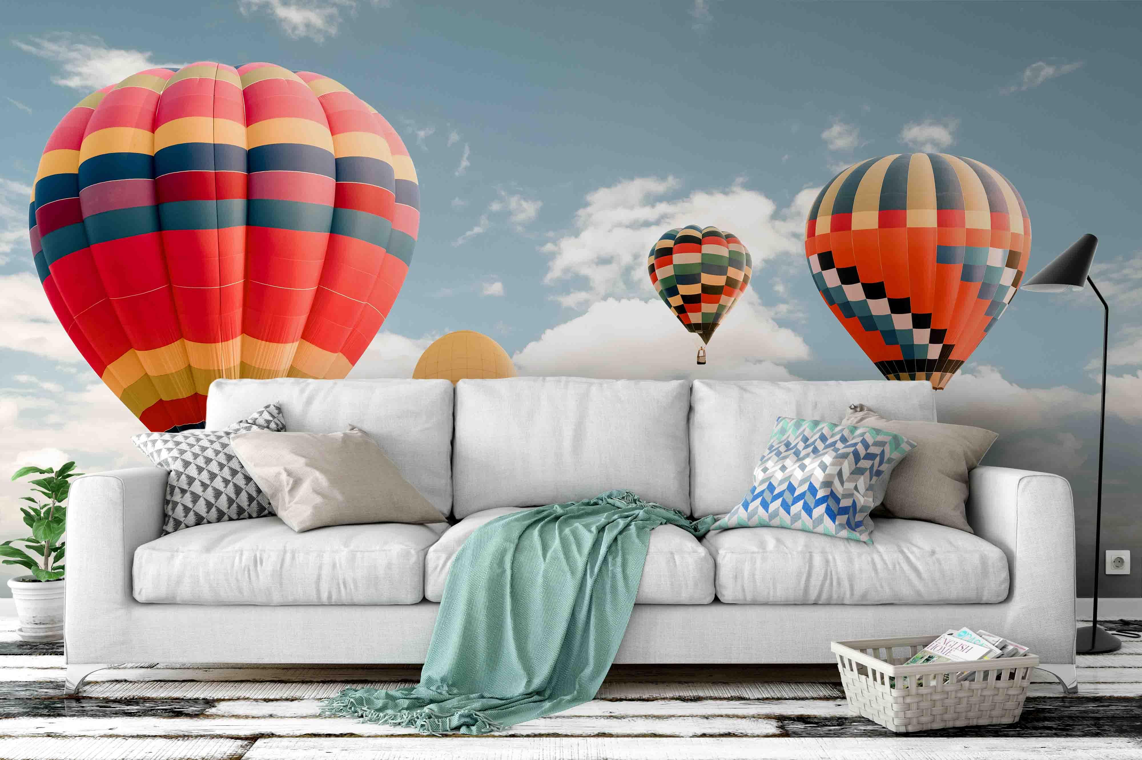 3D blue sky balloon wall mural wallpaper 46- Jess Art Decoration