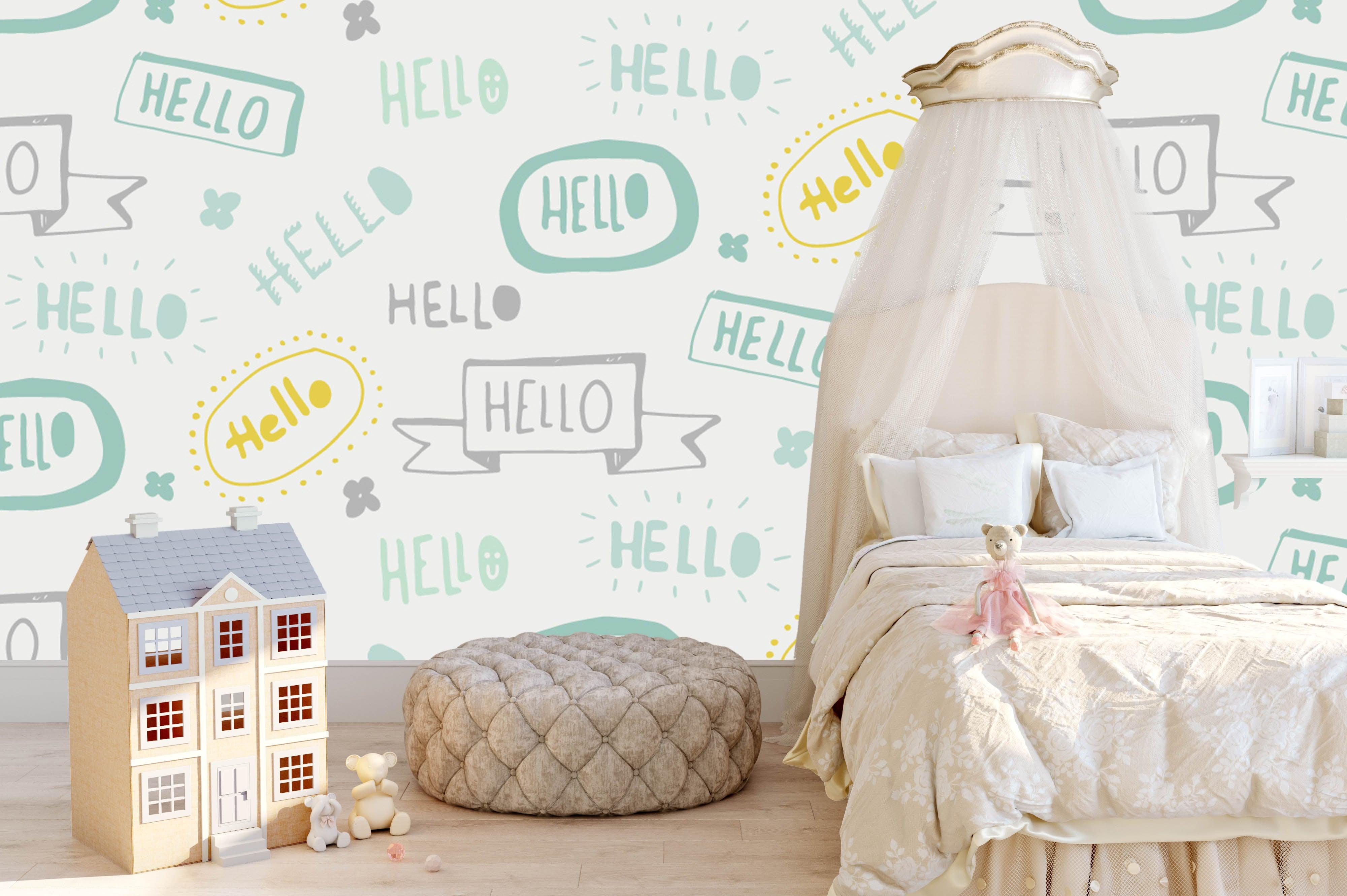 3D Hello Sign Wall Mural Wallpaper 67- Jess Art Decoration