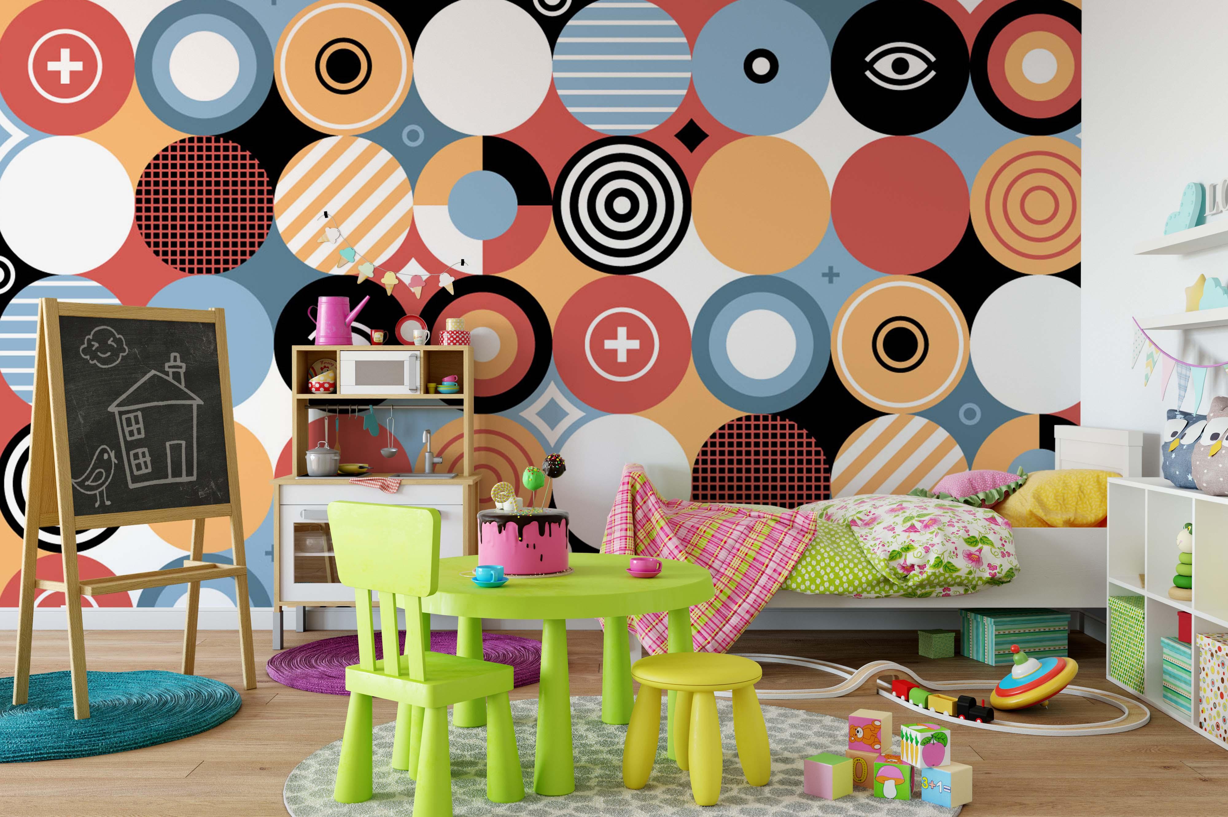 3D Brown Circle Wall Mural Wallpaper 41- Jess Art Decoration