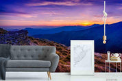 3D Sunset Sky Mountain Landscape Wall Mural Wallpaper LQH 371- Jess Art Decoration