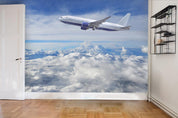 3D Aircraft Sky Clouds Wall Mural Wallpaper 30- Jess Art Decoration