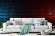 3D Blue Red Brick Wall Mural Wallpaper 83- Jess Art Decoration