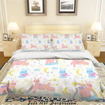3D Cartoon Animal Rainbow Quilt Cover Set Bedding Set Pillowcases 56- Jess Art Decoration