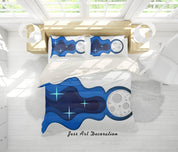 3D Blue Abstract Art Pattern Quilt Cover Set Bedding Set Pillowcases 14- Jess Art Decoration