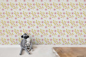 3D Hand Drawn Leaves Flower Animal Pattern Wall Mural Wallpaper WJ 9420- Jess Art Decoration