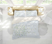 3D White Floral Petal Quilt Cover Set Bedding Set Pillowcases 139- Jess Art Decoration
