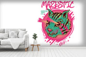 3D Abstract Cat Graffiti Wall Mural Wallpaper 11- Jess Art Decoration