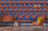 3D Red Animal Elephant Horse Wall Mural Wallpaper 05- Jess Art Decoration