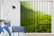 3D Green Forest Nature Landscape Curtains and Drapes LQH 35- Jess Art Decoration