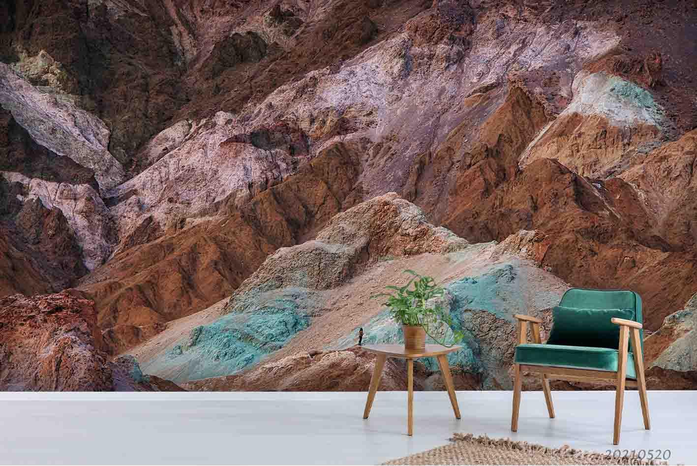 3D Rock Mountain Wall Mural Wallpaper LQH 181- Jess Art Decoration