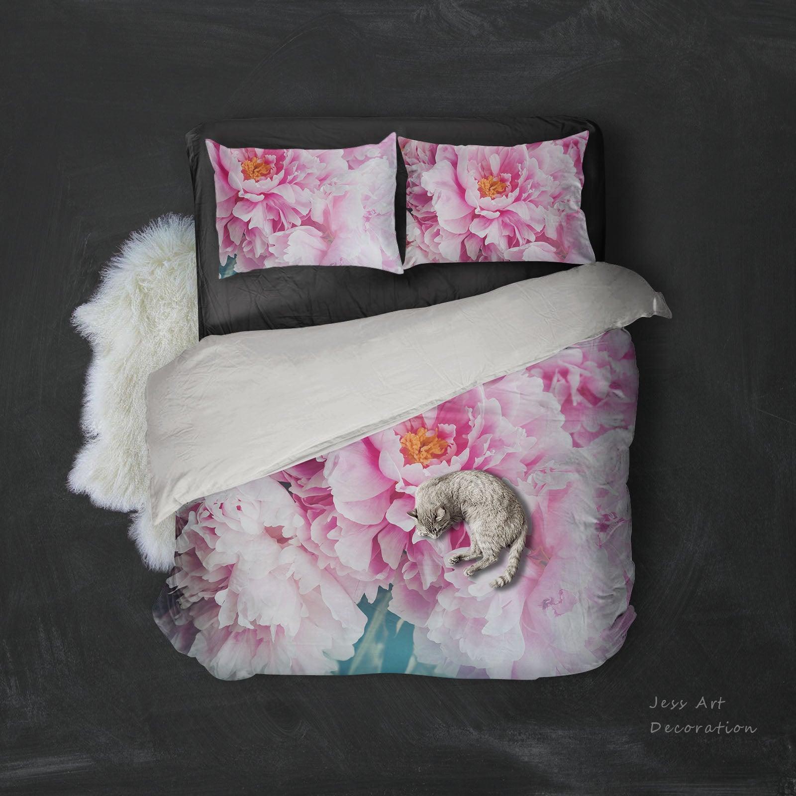 3D Color Flowers Quilt Cover Set Bedding Set Pillowcases 52- Jess Art Decoration