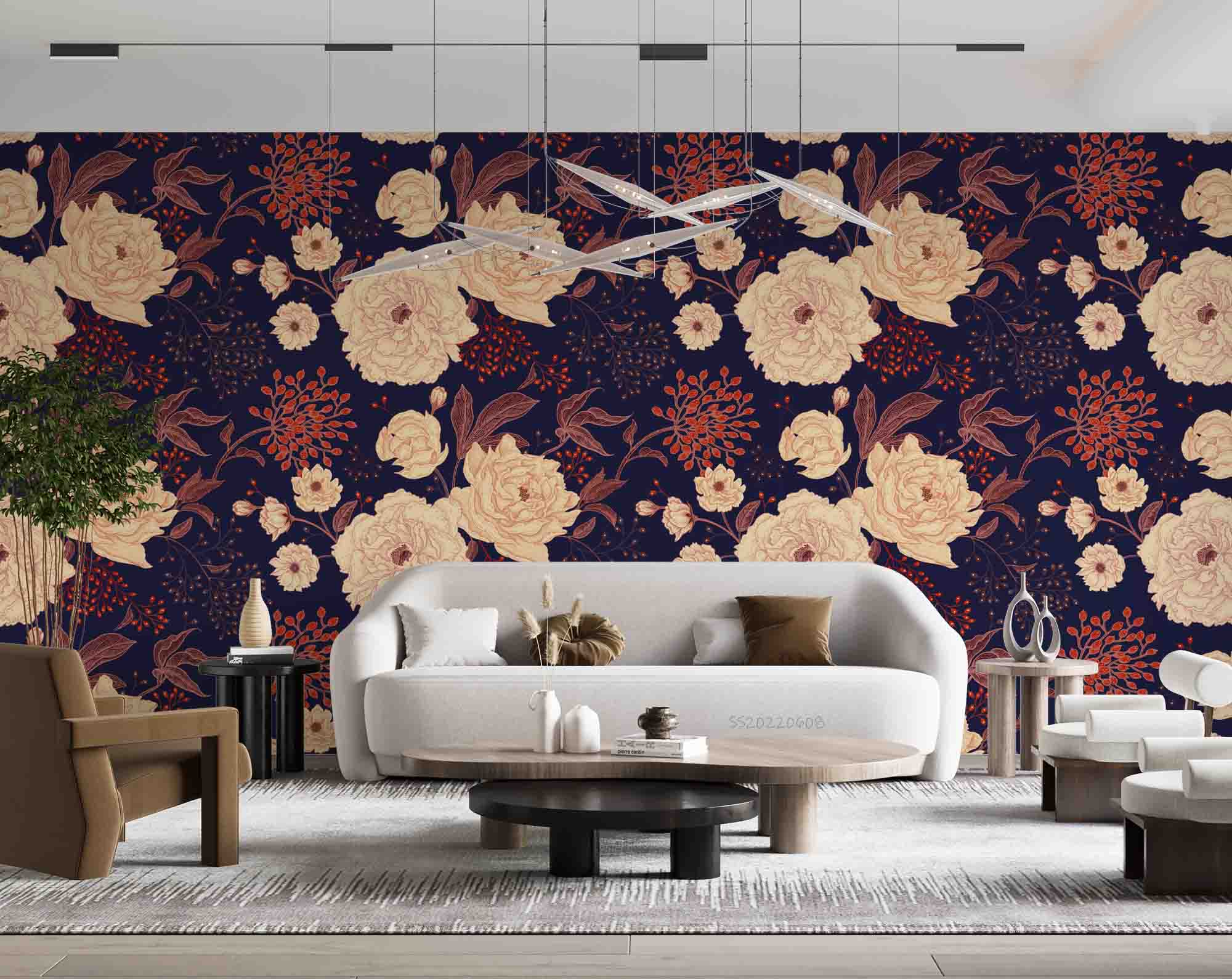 3D Luxury Vintage Floral Background Wall Mural Wallpaper GD 534- Jess Art Decoration