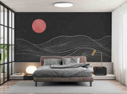 3D Abstract Gold Waves Line Art Wall Mural Wallpaper GD 1968- Jess Art Decoration