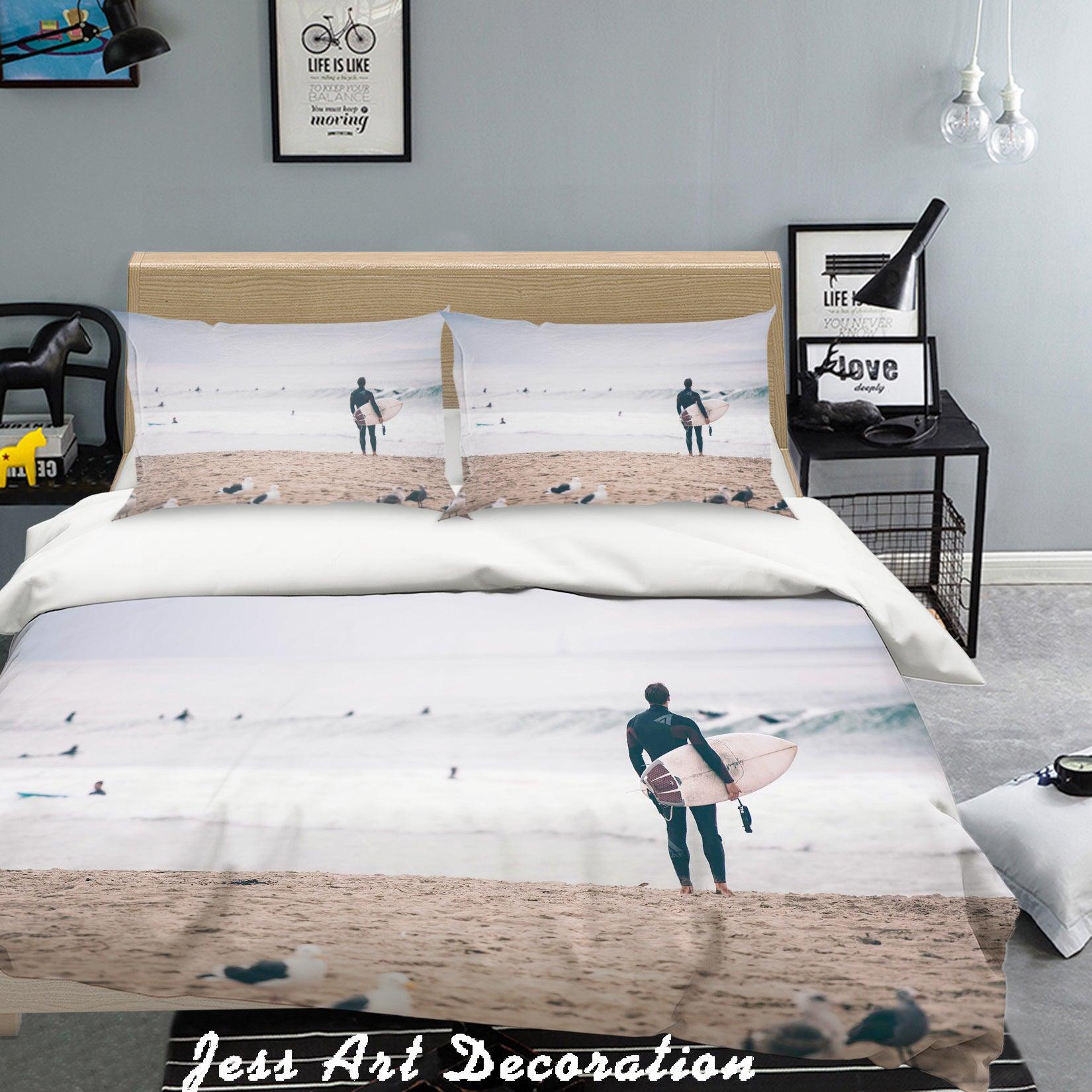 3D Seaside Scenery Quilt Cover Set Bedding Set Pillowcases 55- Jess Art Decoration
