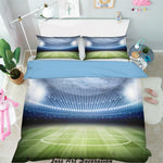 3D Football Field Quilt Cover Set Bedding Set Pillowcases  89- Jess Art Decoration