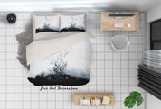 3D Black White Ink Quilt Cover Set Bedding Set Duvet Cover Pillowcases SF52- Jess Art Decoration